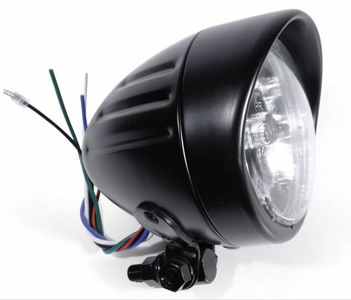 Faro nero moto omologato - faro,