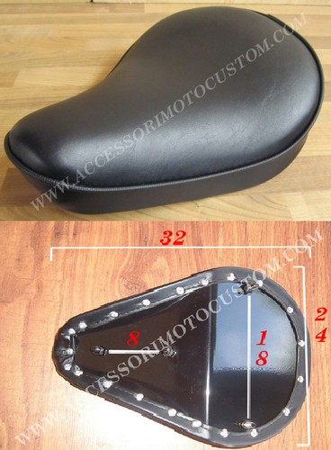 Sella moto molle nera - moto, a